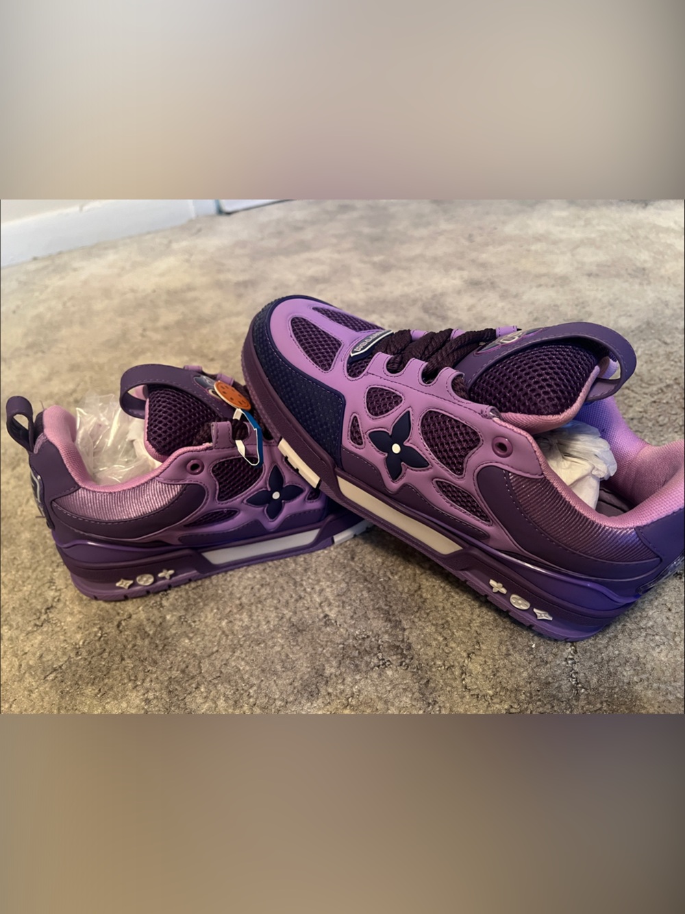 Louis Vuitton Purple and Lavender Women's Sneakers